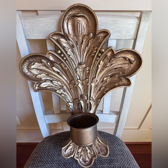 Homco Other - Vintage Homco Gold Decorative Candle Holder
